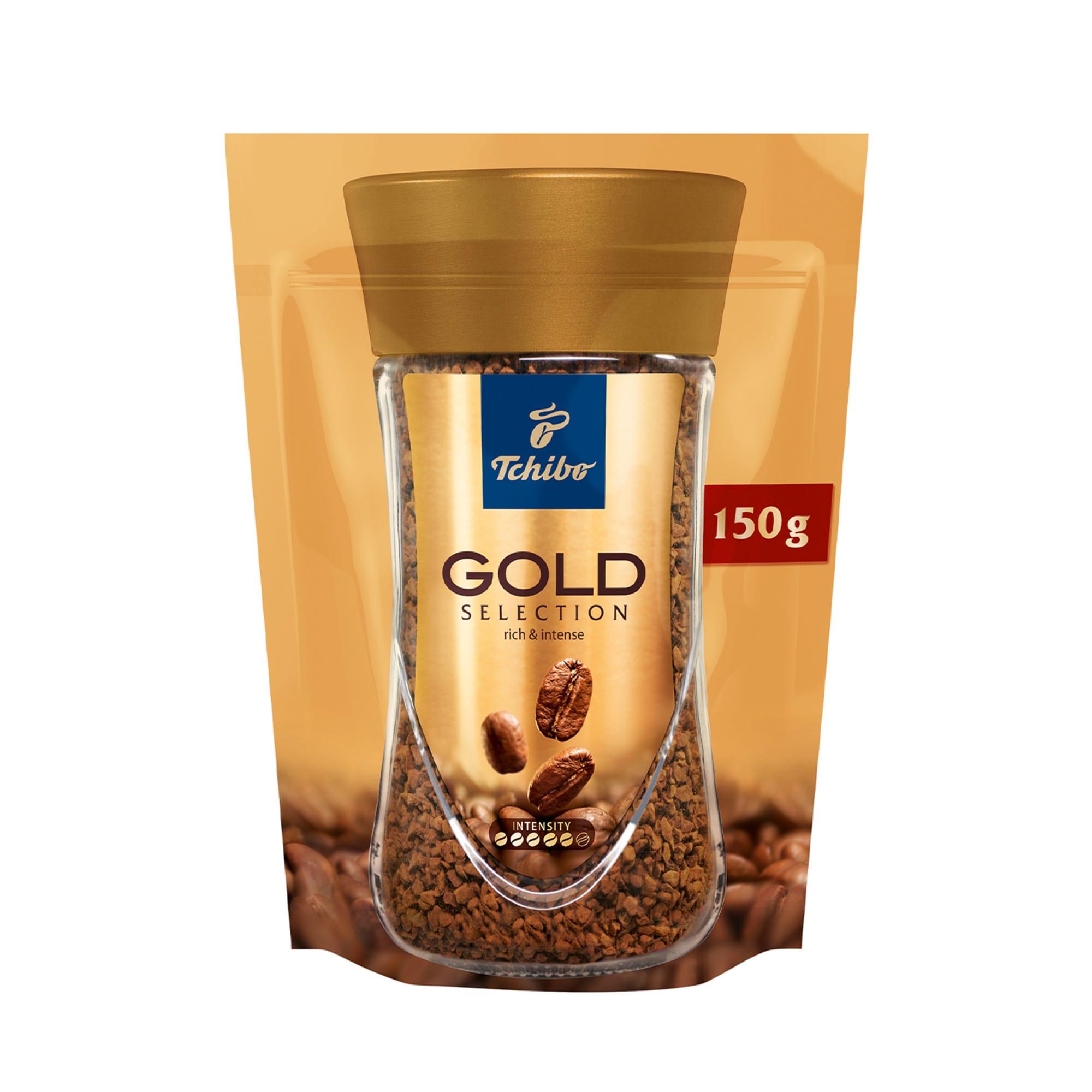 4 Tchibo Gold Selection Çözünebilir Kahve Ekopaket 150 Gr - Görsel 1