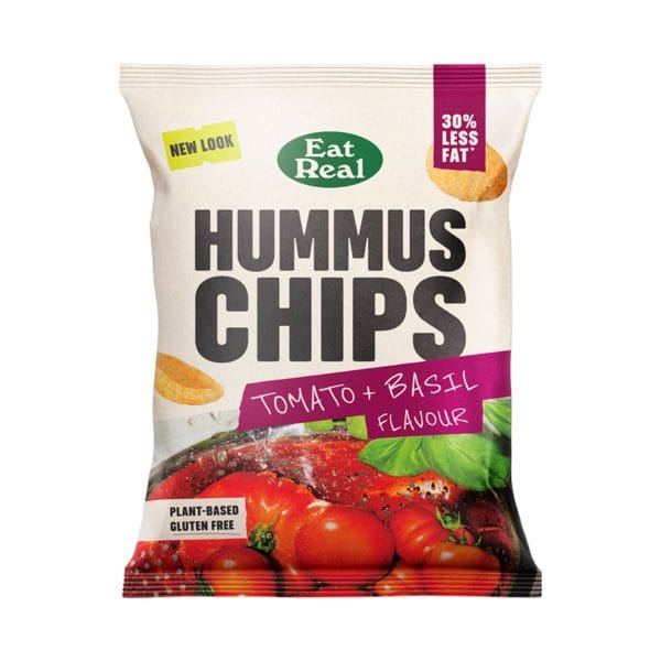 Eat Real Domates & Fesleğen Çeşnili Glutensiz Nohut Cipsi 45 Gr